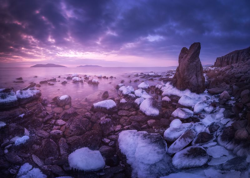 море, скалы, лёд *** фото превью