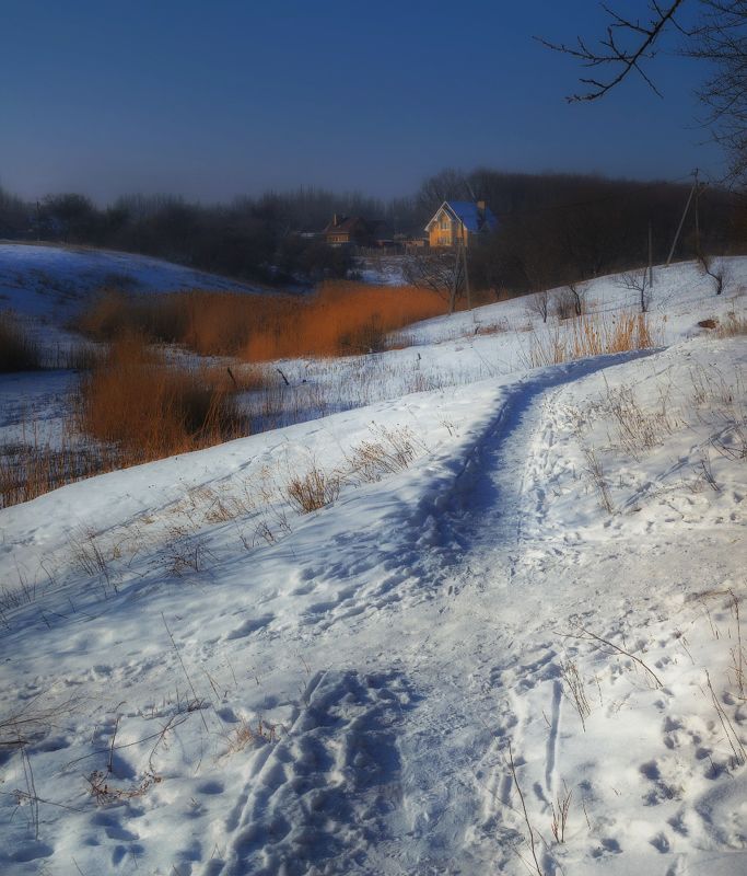 Зимним вечером. фото превью