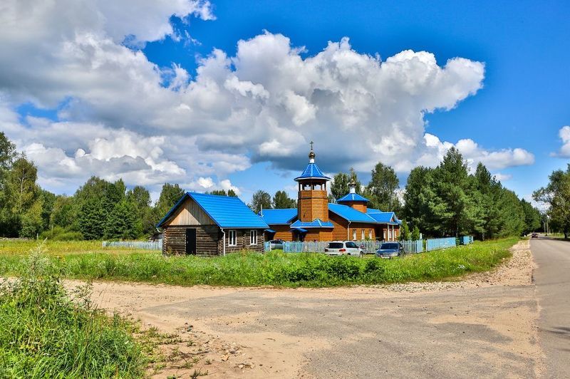 церкви, калужская область, куйбышевский район церковь Покрова Пресвятой Богородицы в поселке Бетлица фото превью