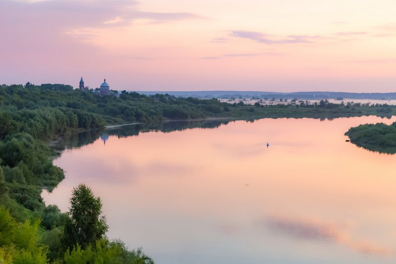 река Ока, утро, теплоход Еще до восхода фото превью