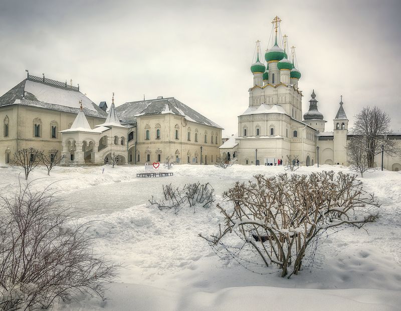 Ростов, кремль, зима Ростовский кремль фото превью