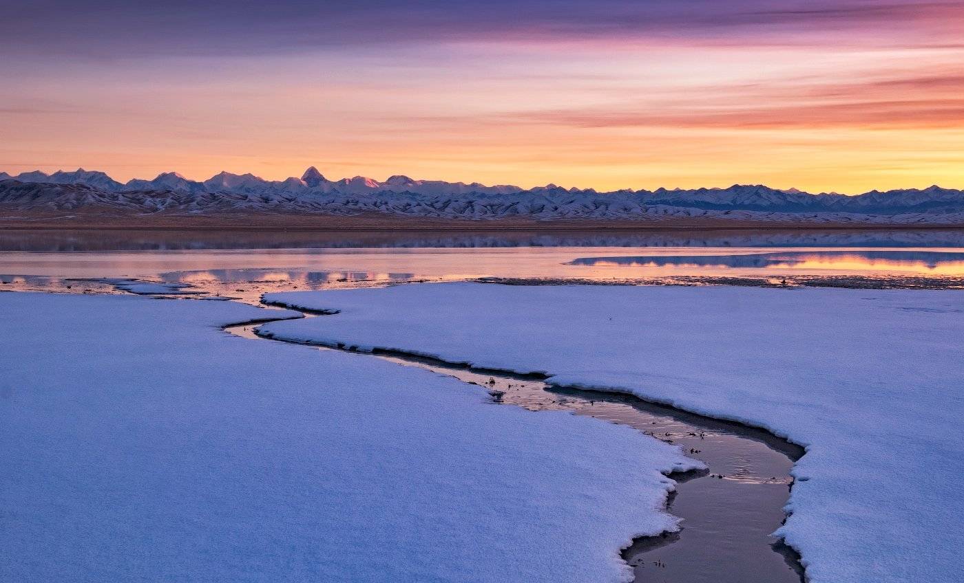 Вечер, Горы, Закат, Тузколь, Тянь-шань, Ольга Кулакова
