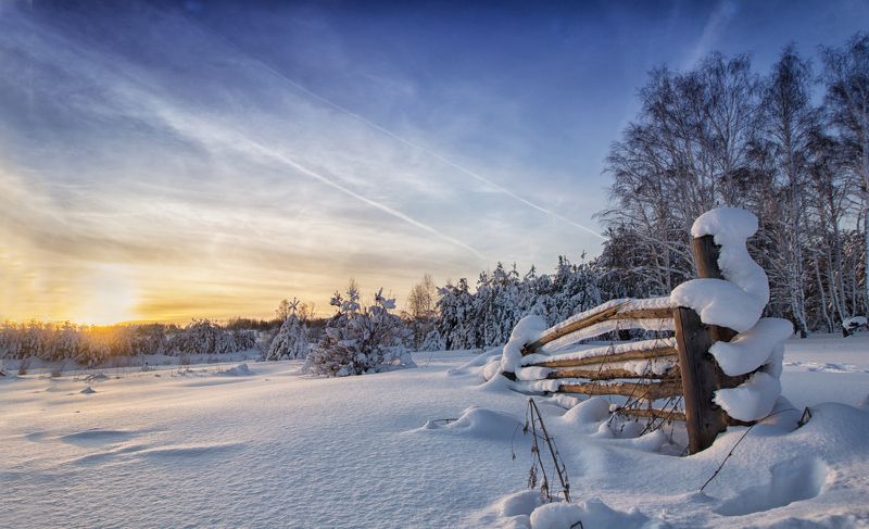 Зимний день фото превью