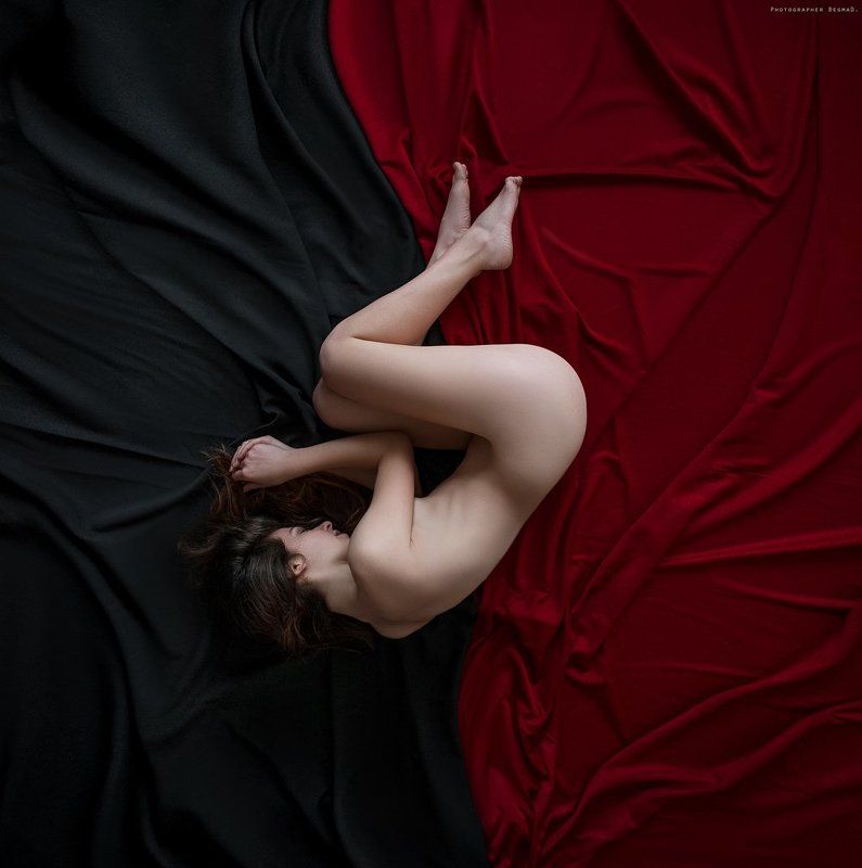 Art nu, Art nude, BegmaD, Body, Color, Dantar90, Girl, Model, Nikon, Nude, Photo, Photography, Topless, Арт ню, Ню, Ткань Black & Red фото превью
