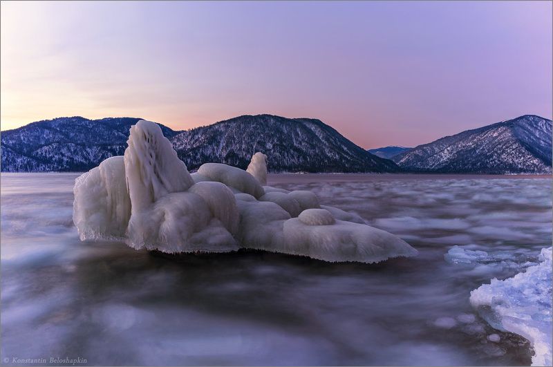 рассвет, телецкое озеро На восход фото превью