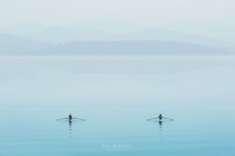 fog in river фото превью