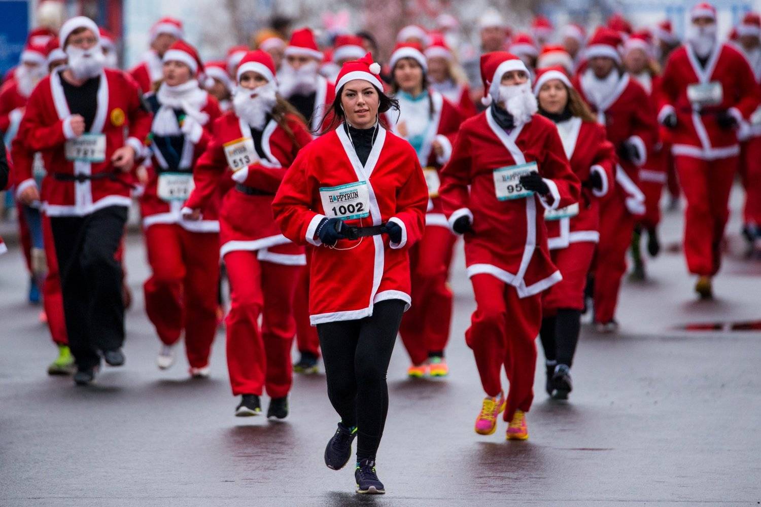 санта-клаус, забег, ВДНХ, santa claus, run, Igor Ivanko