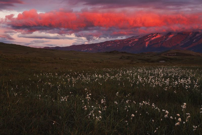 Камчатка. Закат в долине Великанов фото превью