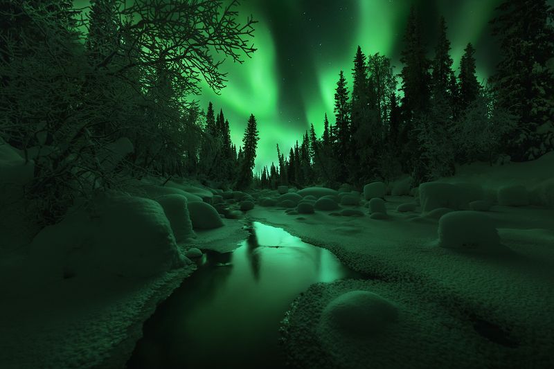 север, кольский, северноесияние, зима, фототур Кольский полуостров фото превью