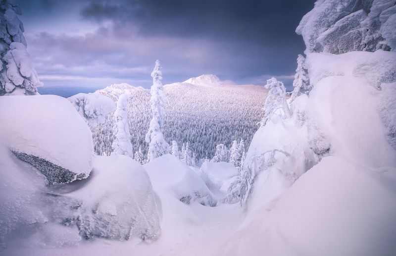 таганай, уральские горы, зимний пейзаж, откликной гребень Зимний Таганай фото превью