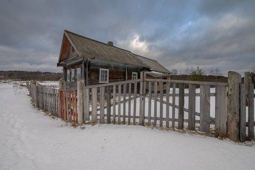 Зимние деревеньки Вепсского леса
