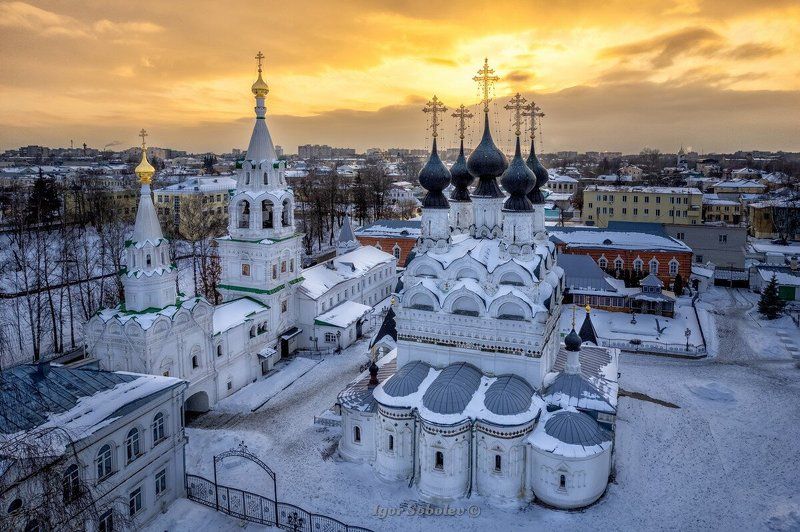 троицкий собор, муром, троицкий монастырь, аэрофотосъемка Троицкий собор в Муроме фото превью