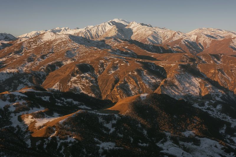 рассвет, кавказ, горы, кбр, приэльбрусье, эльбрус, актопрак  фото превью