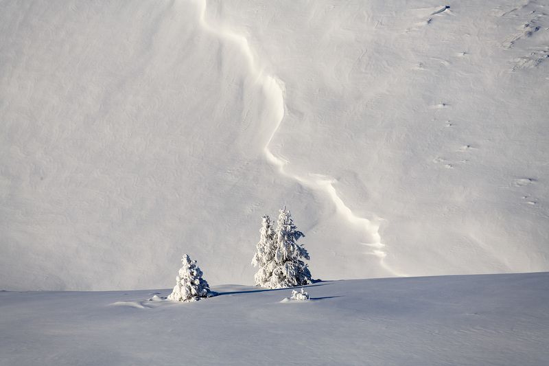 зима, якутия Зимний минимализм фото превью