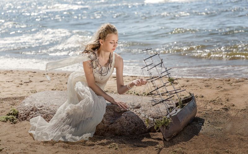 постановочная фотография, необычное, красота, модель, портрет, настроение, художественная работа, эстетика, / Let the ships pass over you _________________/ фото превью