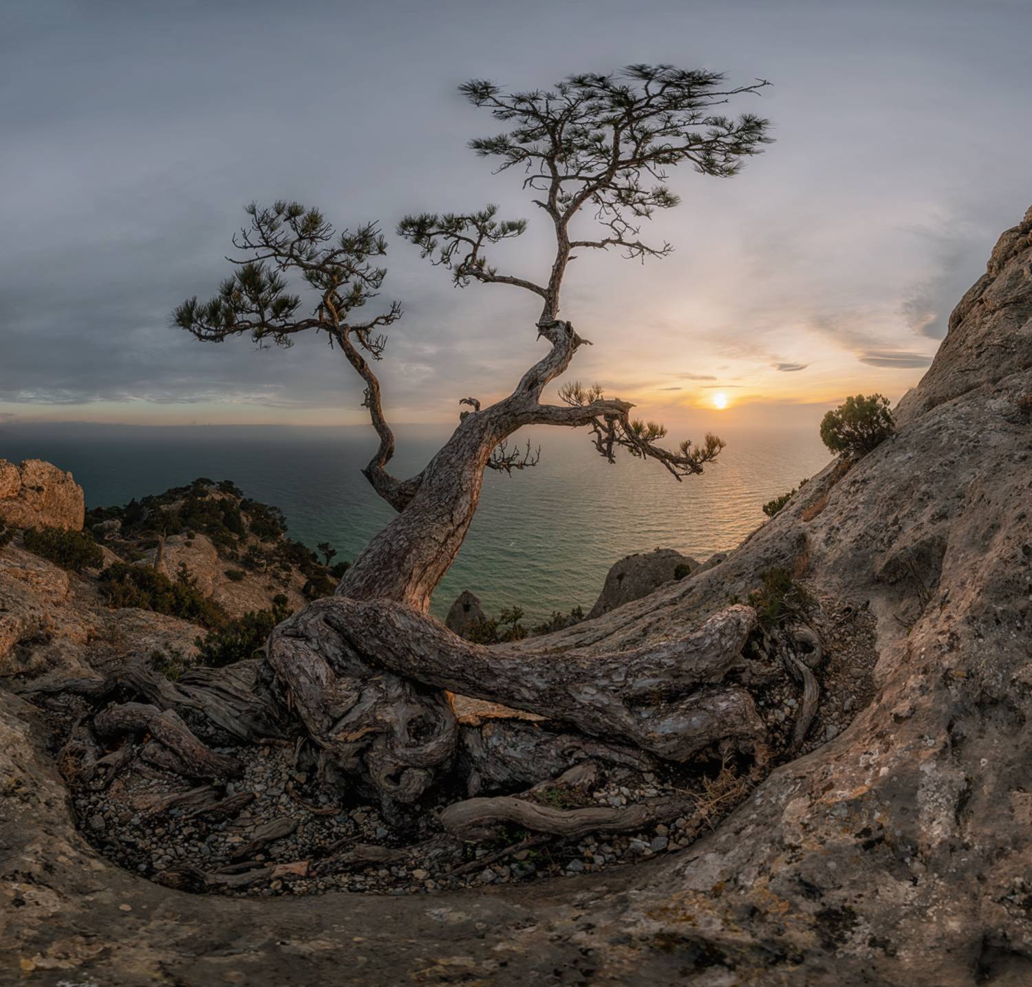 крым, новый свет, космос, январь, закат, Мысливцев Николай