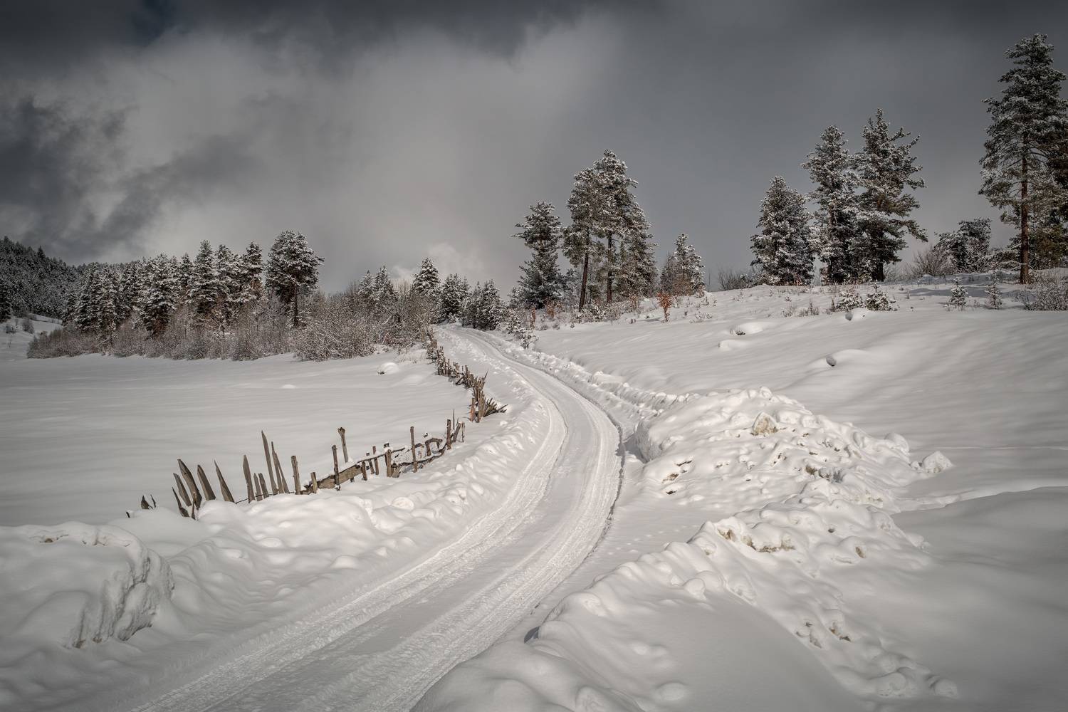 svaneti, road, tsvirmi, village, snow, winter, trees, clouds, january, mountains, nature, high, landscape, scenery, travel, outdoors, georgia, sakartvelo, caucasus, chizh, Чиж Андрей