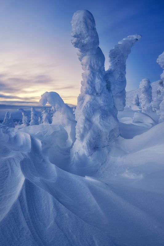 гух, урал, северный урал, природа, закат, пейзаж, снег, зима, сергейалтушкин Закат на ГУХе фото превью