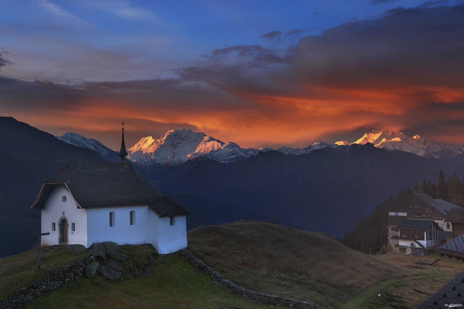 swiss,швейцария,осень,горы,утро,bettmeralp, Матвеев Николай