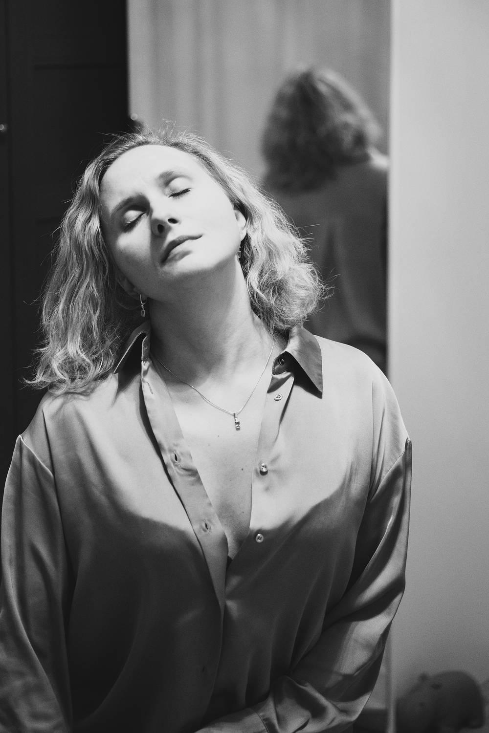 портрет, девушка, автопортрет, черно-белое, Бакбак Тата