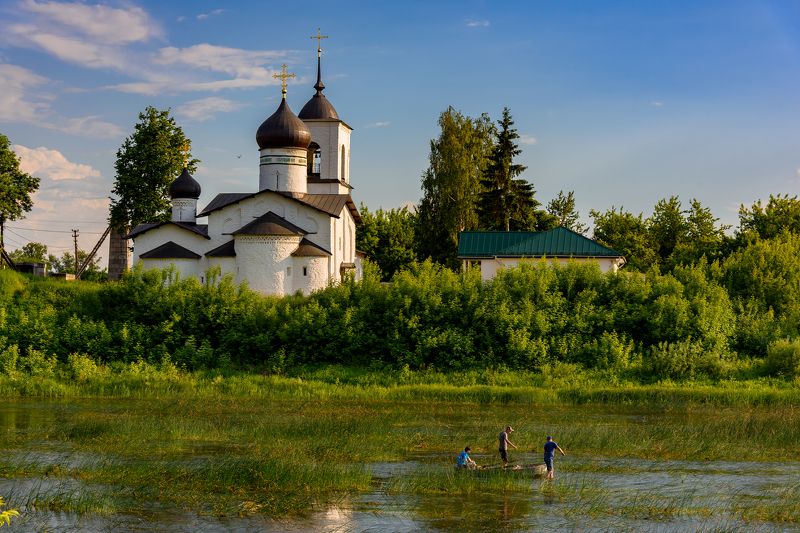 лето, река, На реке Великой фото превью