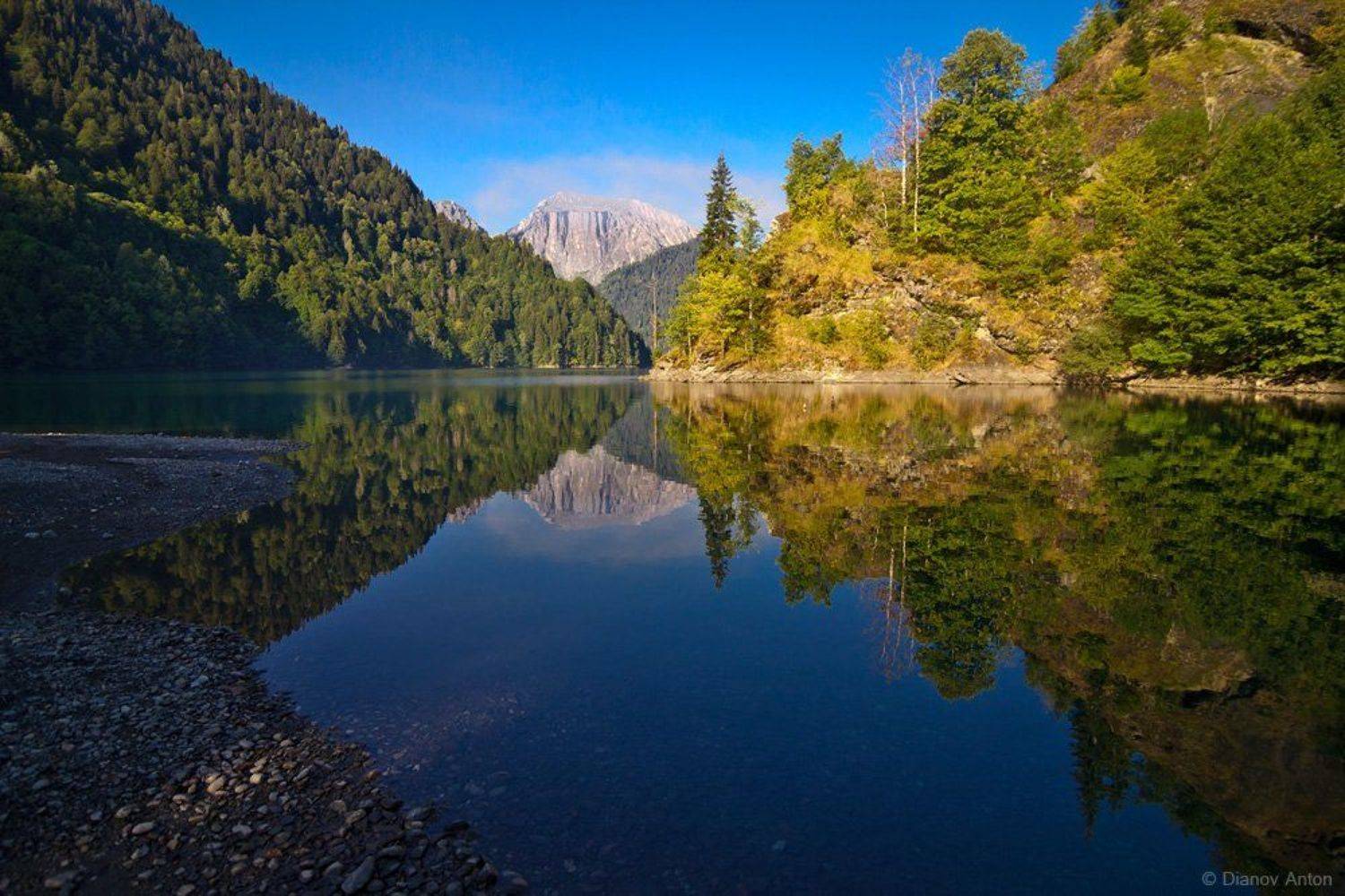 Абхазия, Рица, озеро, горы, путешествие, Дианов Антон