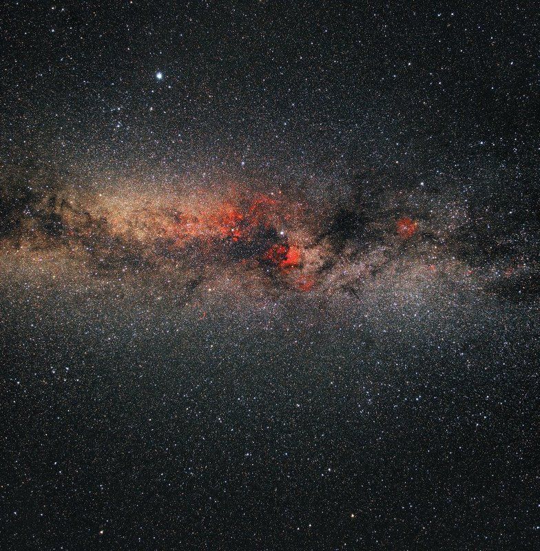 Космос, туманности, Денеб, Вега, Лебедь, водород Млечный путь, Денеб, Вега, Водородные туманности H-Alpha. фото превью