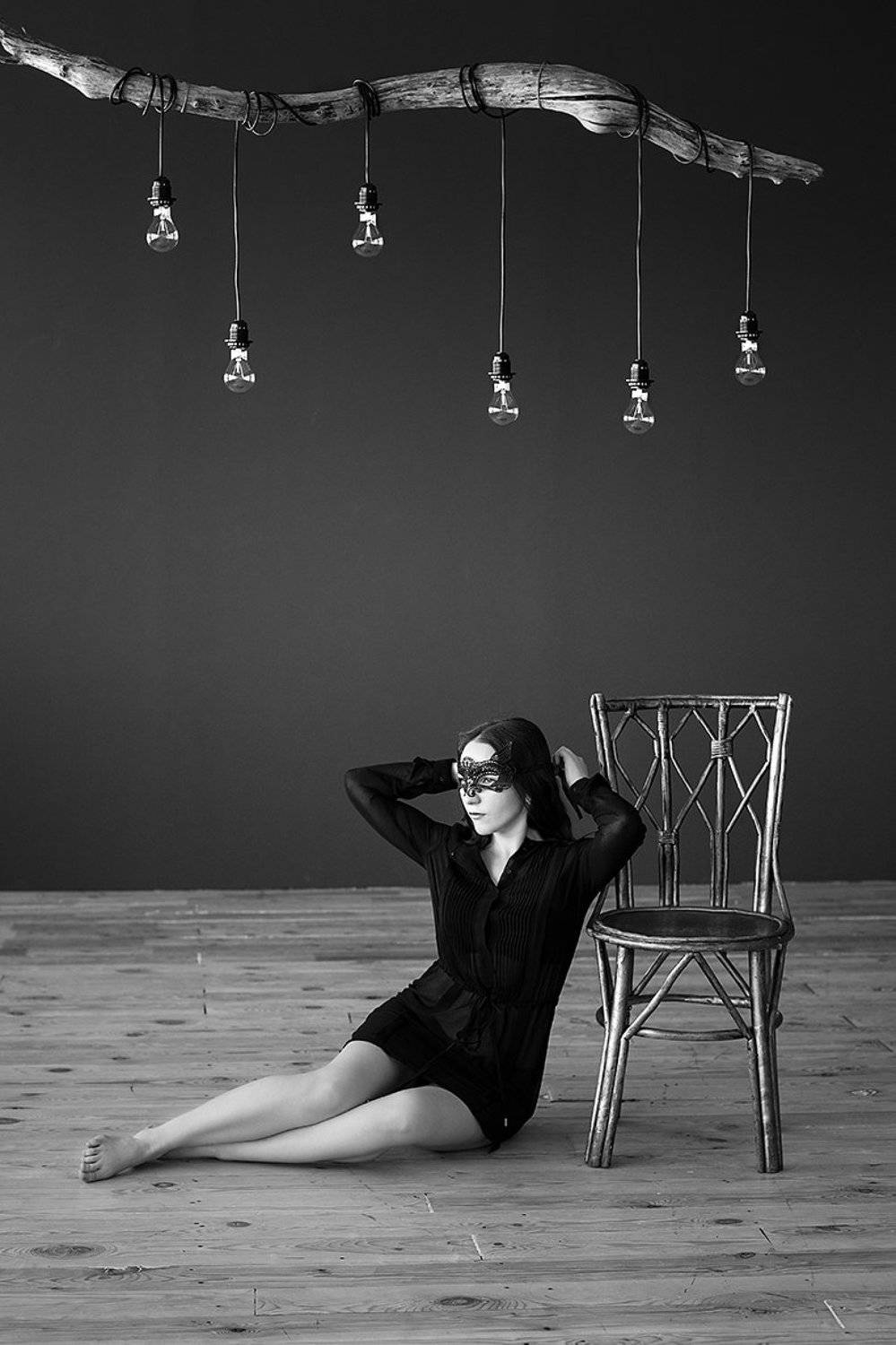 портрет, чб, черно-белое, Анна Гросс