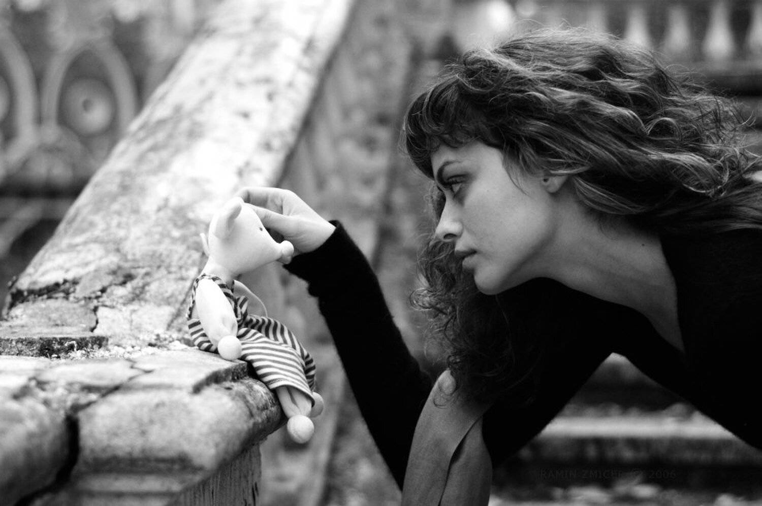 портрет, чб, девушка, осень, one more Evora's day, RAMIN ZMICER