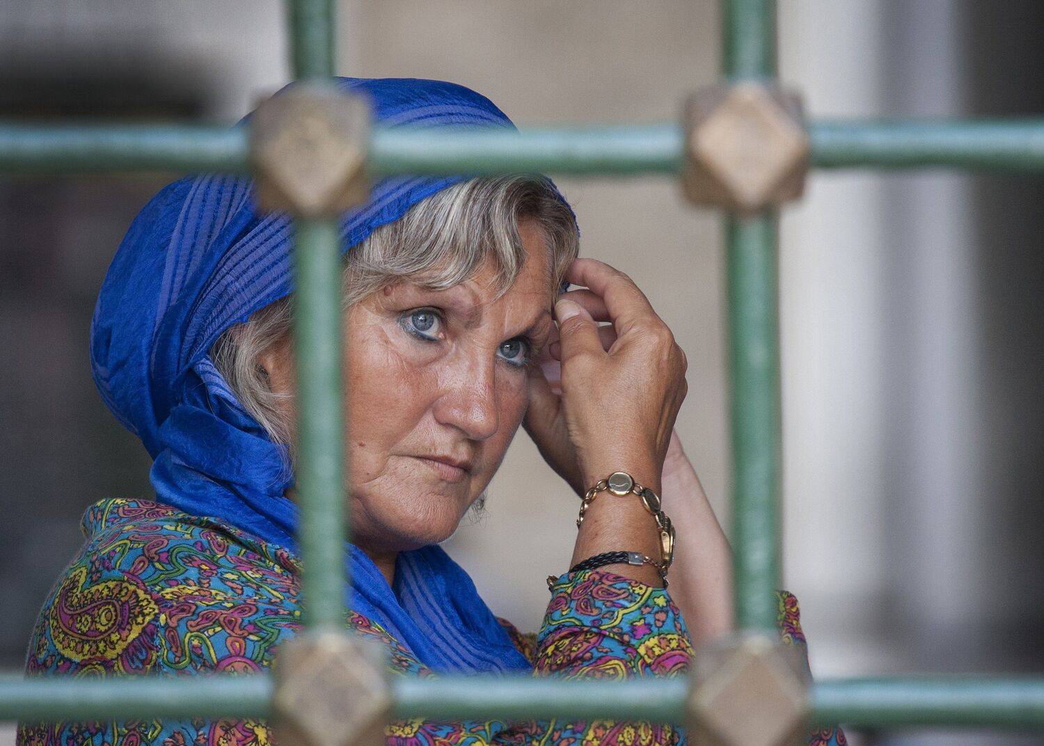 Blue, Portrait, Street, Woman, Yusuf Kadri Şirinkan