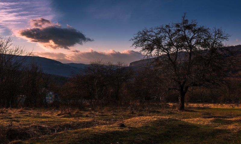 Закат, Мезмай, Осень Из осеннего. Мезмай. фото превью