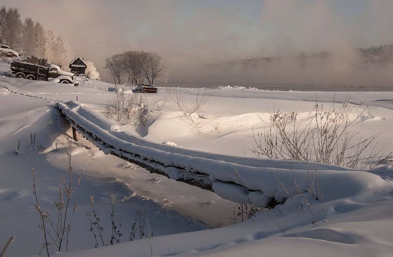 Зима на кордоне. фото превью