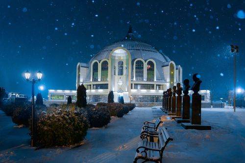 У стен Тульского музея оружия.