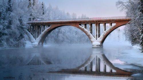 Зима на Янисйоки.