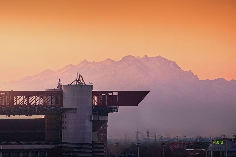 Stadio San siro e Monte Bianco фото превью