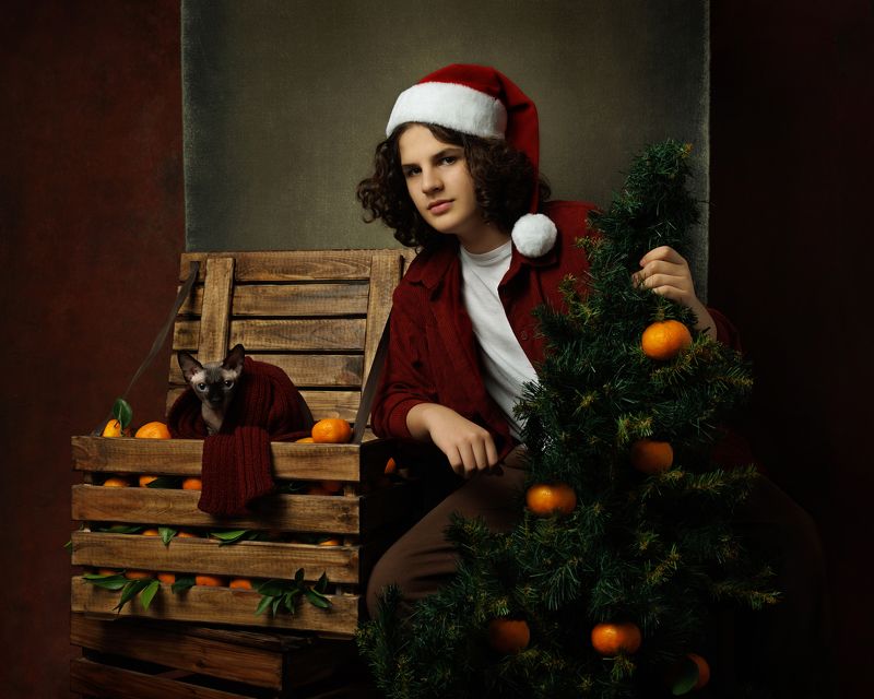 Санта и его помощник фото превью