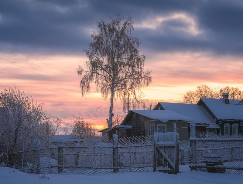 дунилово, зима, утро, рассвет По утру... фото превью
