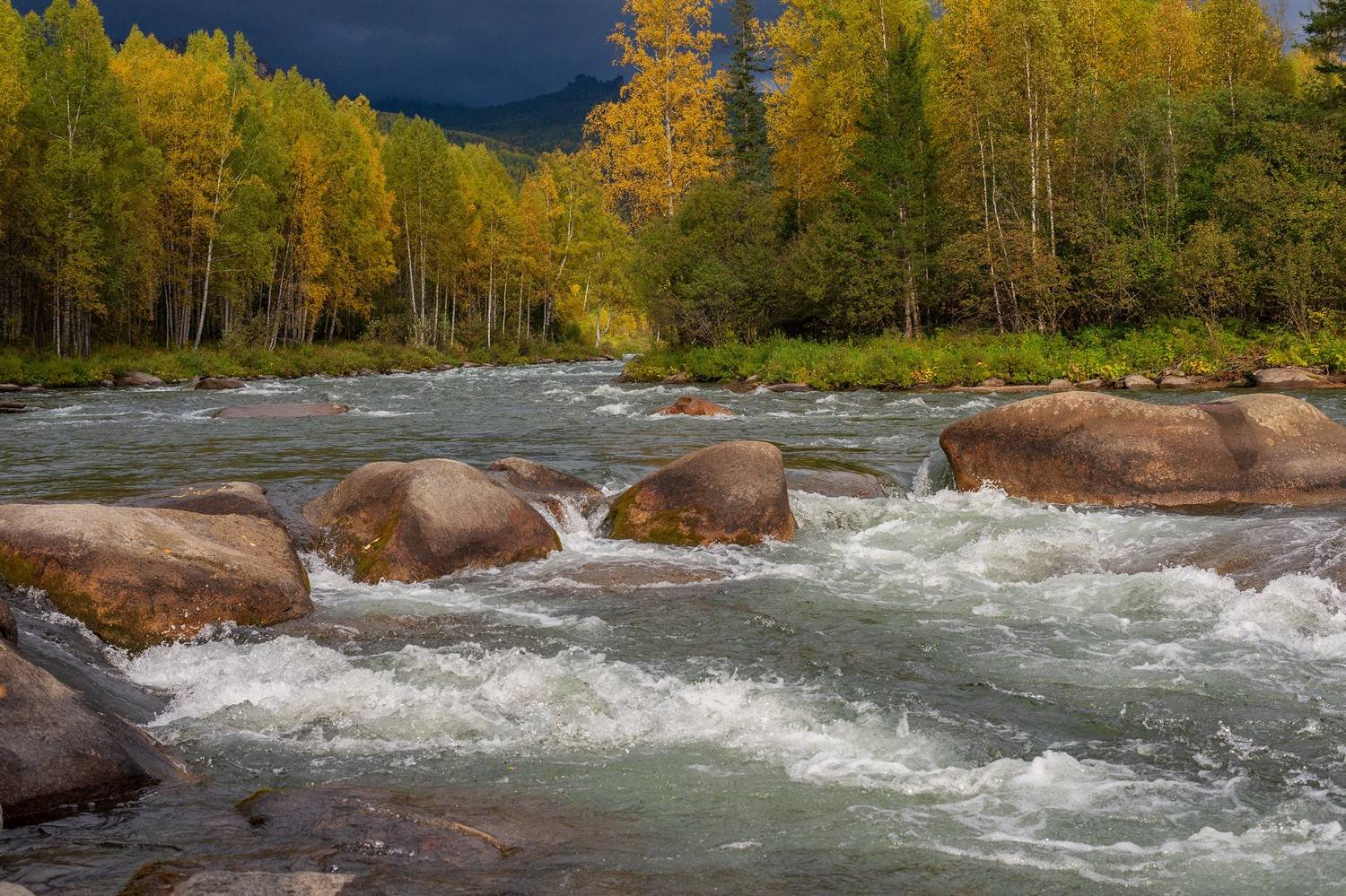 верховья маны осень пороги, Беляев Юрий