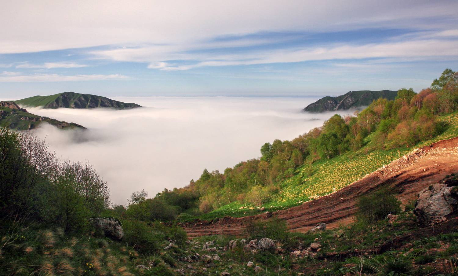 горы,пейзаж,чечня,туман,, Magov Marat