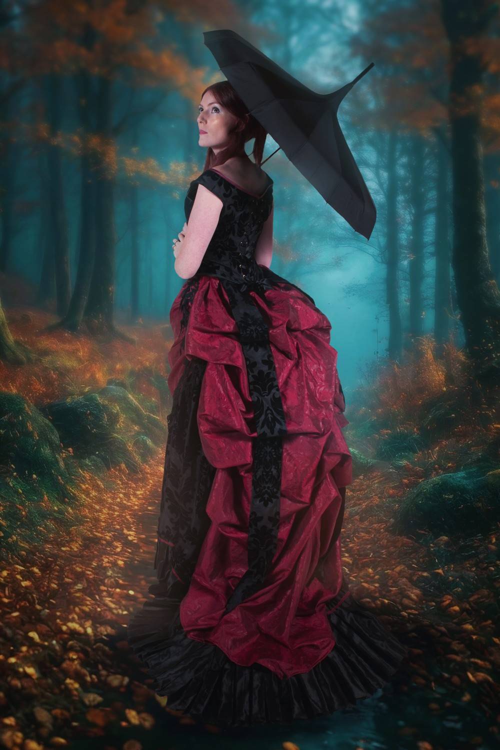 девушка, лес, Sergii Vidov