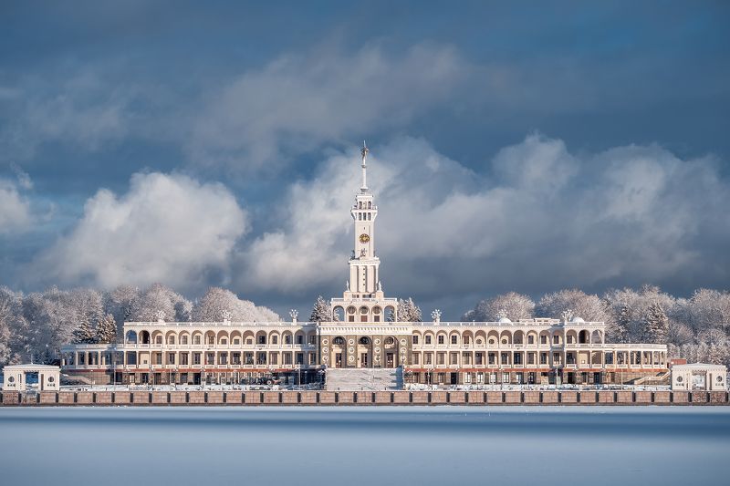 речной вокзал, северный речной вокзал, зима, москва, moscow, winter Северный Речной вокзал фото превью