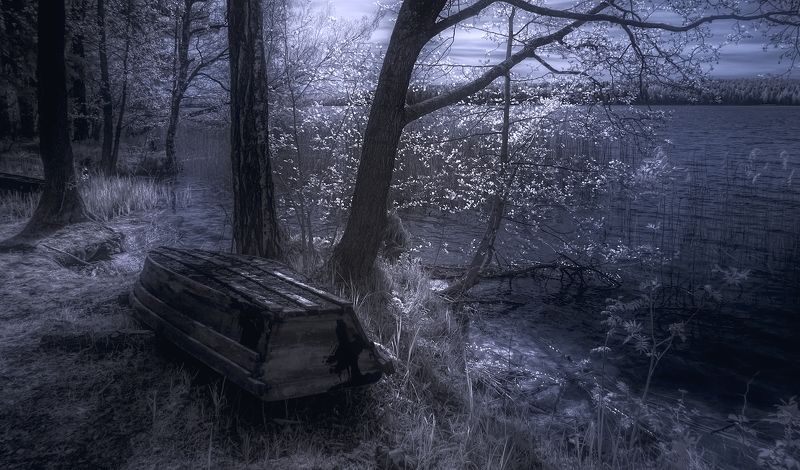 Берег весенних лодок фото превью