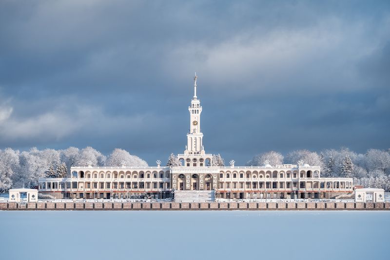 зима, москва, речной вокзал, северный речной вокзал, moscow, winter, north river station Северный Речной вокзал фото превью