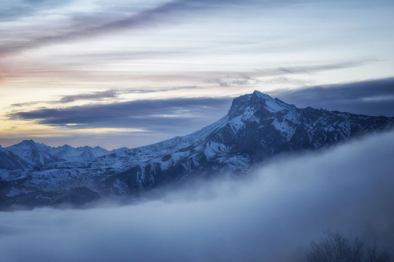 Сизый закат фото превью