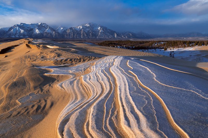 чарские пески, забайкалье Чарская пустыня зимой фото превью