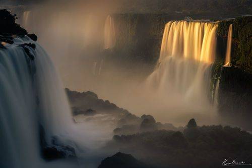 Iguazu Waterfalls in morning light