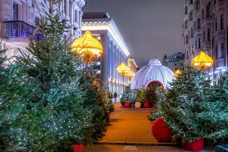 москва арбат огнибольшогогорода зимняясказка сказкавгороде рождество Вязанная улица Арбата фото превью