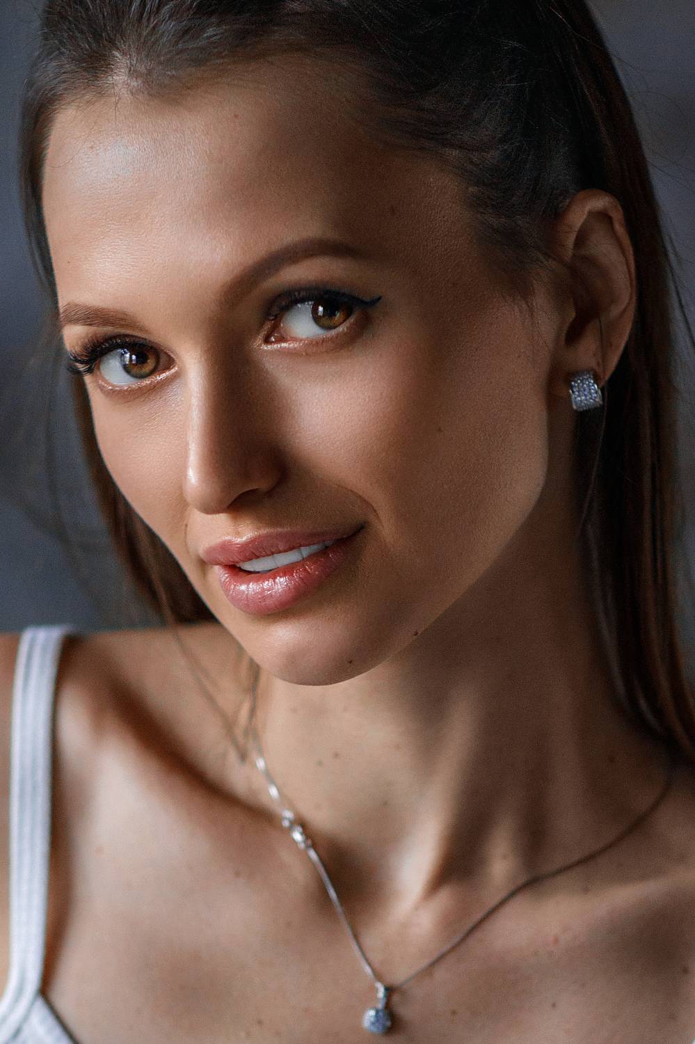 портрет девушка студия красота взгляд глаза, Михаил Герасимов