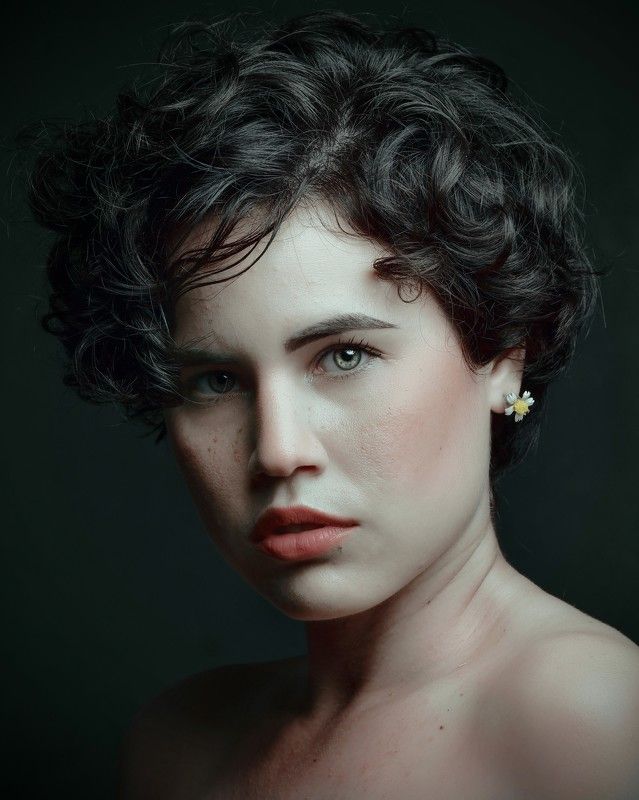 beauty portrait female male portrait Portrait of Sandra фото превью