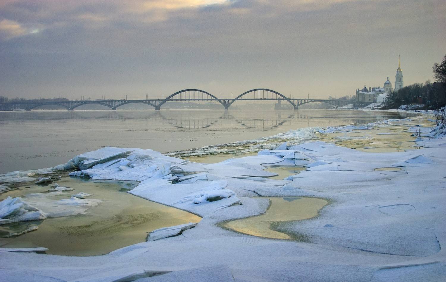 рыбинск, волга, мост, река, Фролов Владимир